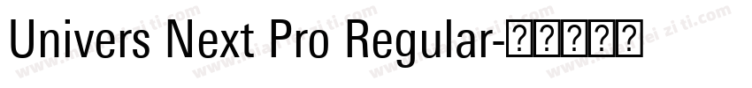 Univers Next Pro Regular字体转换